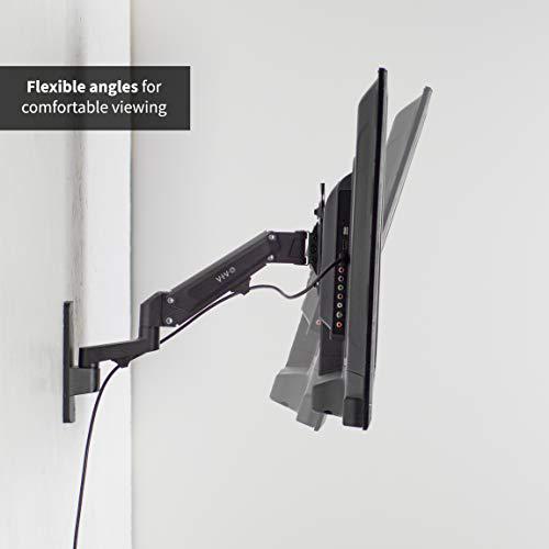 Premium Aluminum Single TV Wall Mount for 23 to 43 inch Screens. Picture 4