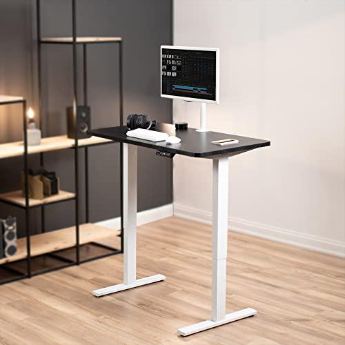 Electric Height Adjustable 43 x 24 inch Memory Stand Up Desk, Black. Picture 2