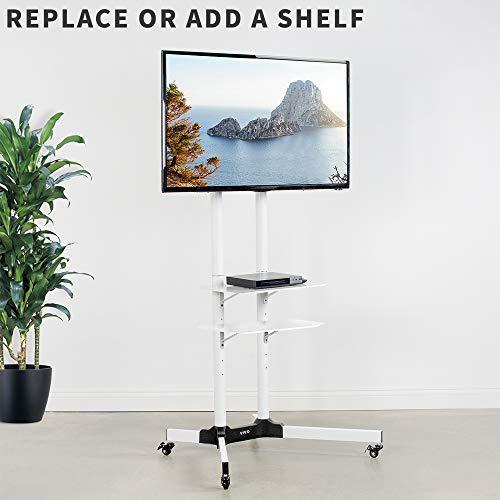Attachable Shelf for STAND-TV03W TV Cart Series, White, SHELF-TV03W. Picture 7