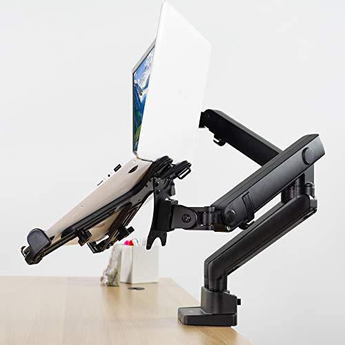 Adjustable 11 to 17 inch Laptop Holder Only for VESA Compatible Monitor Arms. Picture 9