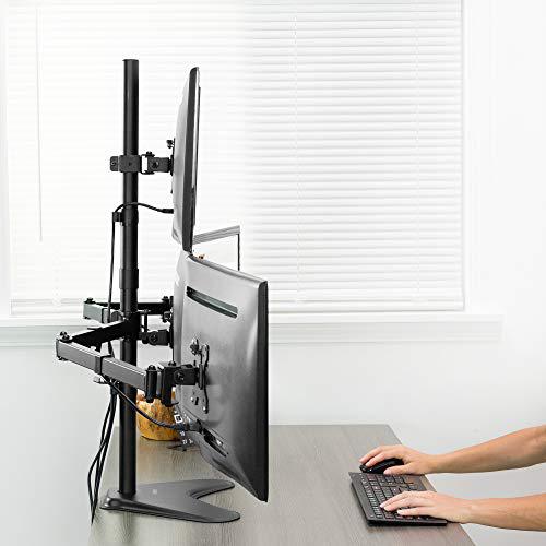 Quad 13 to 24 inch LCD Monitor Mount, Freestanding Desk Stand, 3 Plus 1. Picture 9