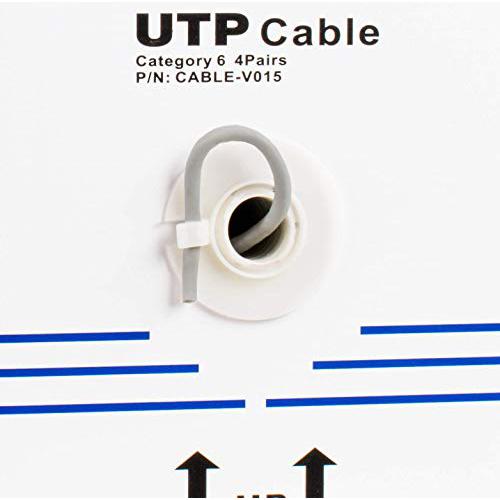 Gray 250ft Bulk Cat6, CCA Ethernet Cable, 23 AWG, UTP Pull Box. Picture 4