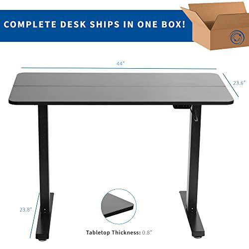 Electric Height Adjustable 44 x 24 inch Stand Up Desk, Standing Workstation. Picture 5