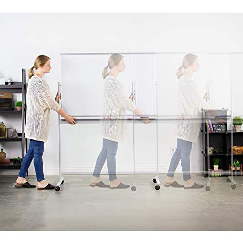 Mobile Dry Erase Board 48 x 32 inches, Double Sided Magnetic Whiteboard. Picture 5
