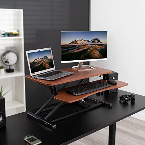 32 inch Desk Converter, K Series, Height Adjustable Sit to Stand Riser. Picture 2