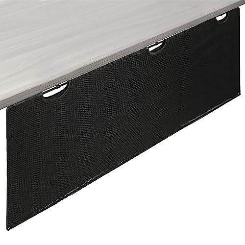 Black 60 inch Under Desk Privacy and Cable Management Organizer Sleeve. Picture 1