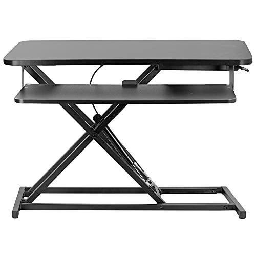 Height Adjustable 32 inch Stand Up Desk Converter. Picture 1
