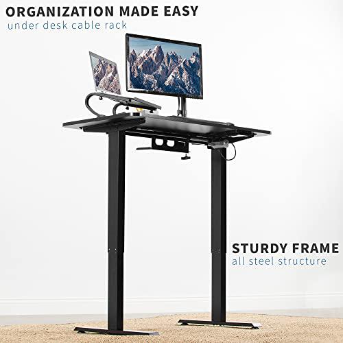 Electric Height Adjustable 44 x 24 inch Stand Up Desk, Standing Workstation. Picture 8