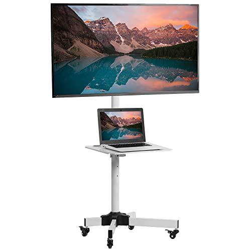 Mobile TV Cart for 13-60 inch Screens up to 55 lbs, LCD LED OLED 4K Smart Flat. Picture 1