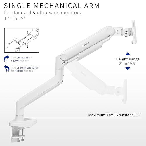 Premium Aluminum Single Gaming Monitor Arm for Ultrawide Screens. Picture 3