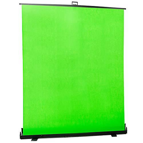 Collapsible 100 inch Diagonal Green Screen, Mountable Pull-up Chroma Key. Picture 1