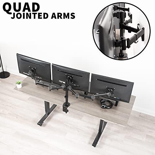 Triple Monitor Adjustable Heavy Duty Mount, Articulating Stand for 3 LCD Screens. Picture 9