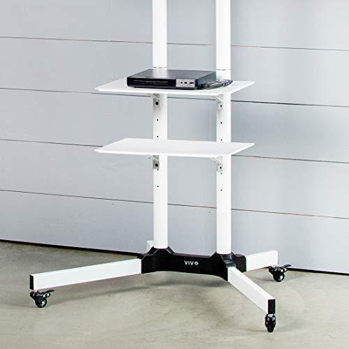 Attachable Shelf for STAND-TV03W TV Cart Series, White, SHELF-TV03W. Picture 5