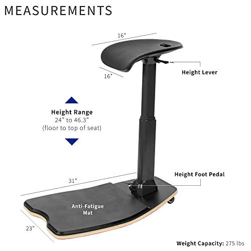 Ergonomic Leaning Perch Chair for Standing Desk, Portable Height Adjustable. Picture 3