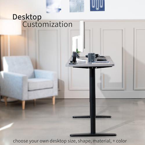 Compact Electric Stand Up Desk Frame for 41 to 74 inch Table Tops. Picture 8