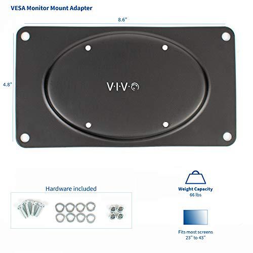 Steel VESA Monitor Mount Adapter Plate for Monitor Screens up to 43 inches. Picture 2