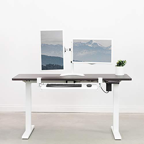 Dual LED LCD Monitor Mount, Free-Standing Desk Stand for 2 Screens up to 27 Inch. Picture 8