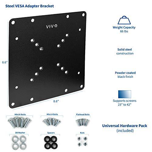Steel VESA TV and Monitor Mount Adapter Plate Bracket for Screens 23 to 42 in. Picture 2