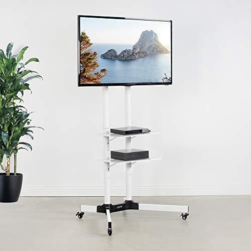Attachable Shelf for STAND-TV03W TV Cart Series, White, SHELF-TV03W. Picture 3