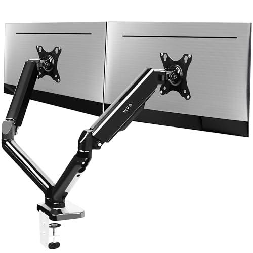 Dual Arm Monitor Desk Mount Height Adjustable, Tilt, Swivel, Counterbalance. Picture 1