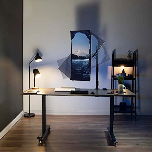Single Monitor Desk Mount, Extra Tall Fully Adjustable Stand for 1 LCD Screen. Picture 8