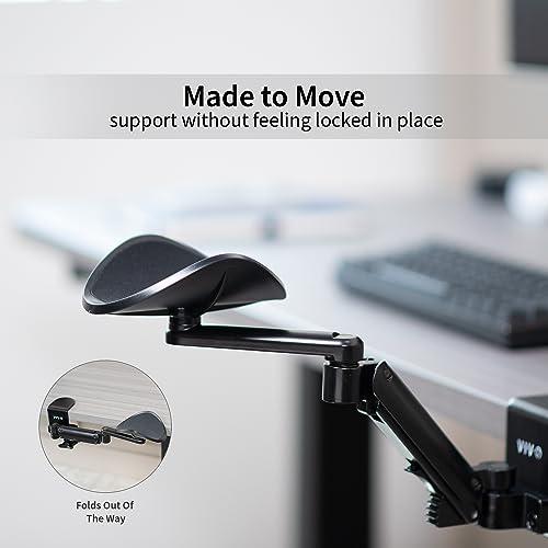 Universal Clamp-on Adjustable Armrest, Desk Cradle Rotating Elbow Cushion. Picture 8