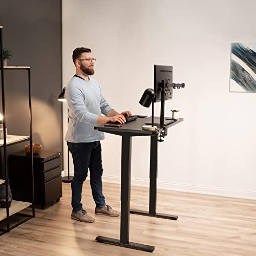 43-inch Electric Height Adjustable 43 x 24 inch Stand Up Desk, Black. Picture 7
