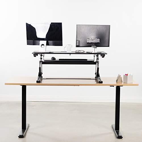 42 inch Height Adjustable Stand Up Desk Converter, V Series. Picture 6