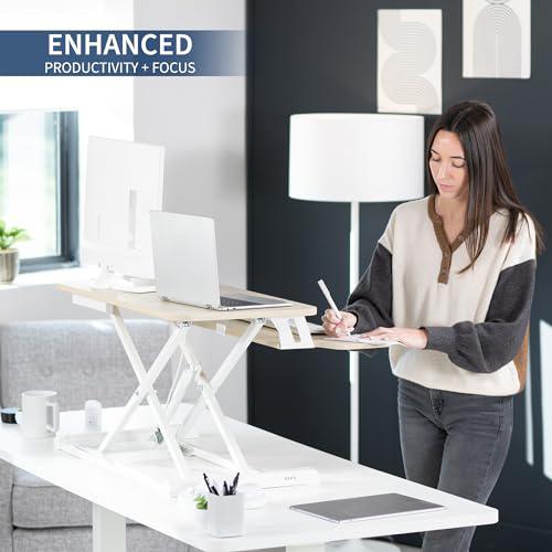 32 inch Desk Converter, K Series, Height Adjustable Sit to Stand Riser. Picture 4