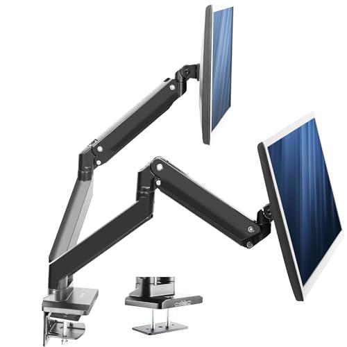 Premium Aluminum Heavy Duty Arms, Fits 2 Ultrawide Monitors up to 38 inches. Picture 1