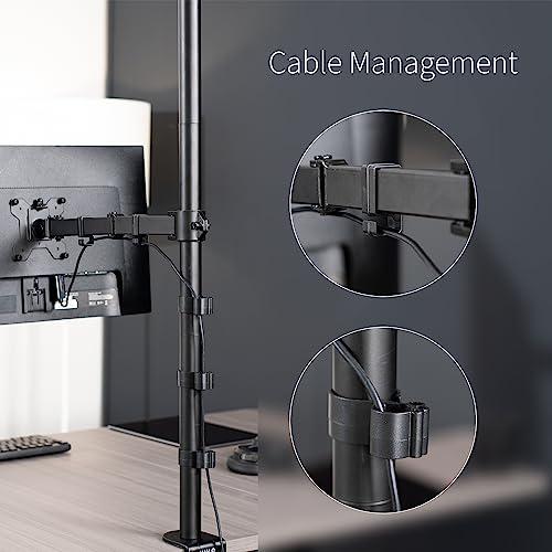 Extra Tall Single Monitor Desk Mount Stand 39 inch Pole. Picture 4