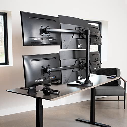 Hex LCD Monitor Height Adjustable 6 Screen Desk Mount Stand. Picture 7