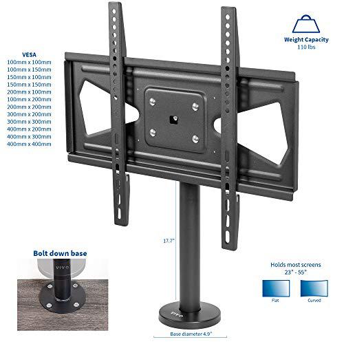 Swivel Bolt-Down TV Stand for 32 to 55 inch Screens, Desktop VESA Mount. Picture 2