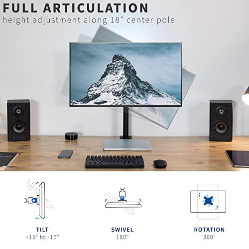Single Ultrawide Monitor Fully Adjustable Desk Mount Stand. Picture 5