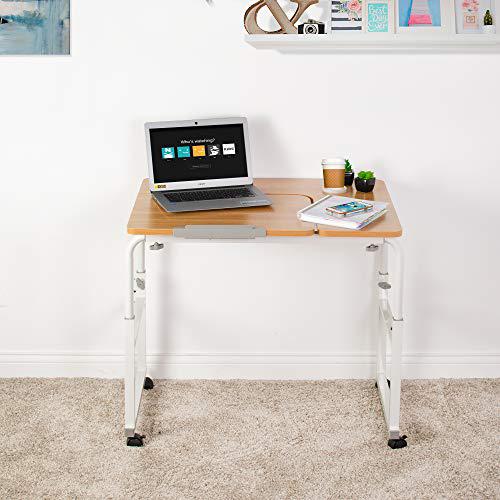 Height and Length Adjustable Mobile Desk for Kids and Adults, Tilting Table Top. Picture 8