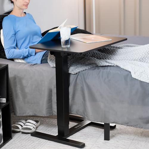 Electric 28 x 20 inch Overbed Table, Mobile Desktop with Hidden Casters. Picture 2