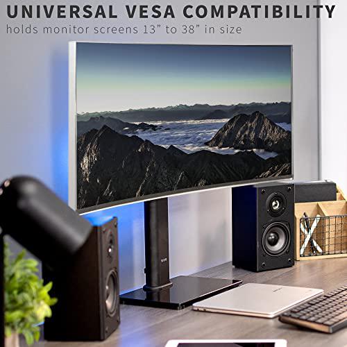 Single Rotating 13 to 38 inch Ultrawide Monitor and TV Table Top Desk Stand. Picture 3