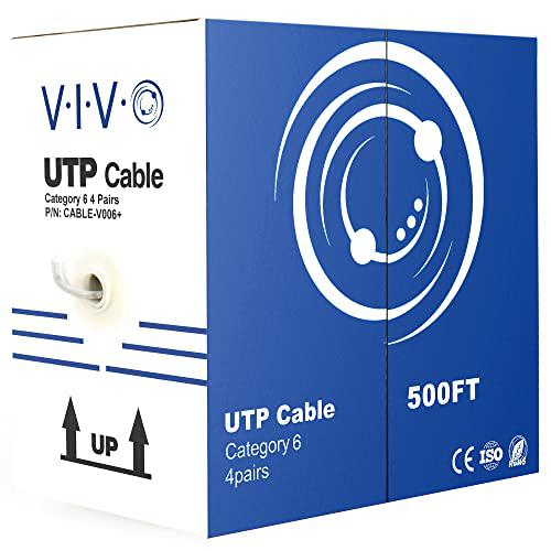 500ft Bulk Cat6, CCA Ethernet Cable, 23 AWG, UTP Pull Box, Cat-6 Wire. Picture 1