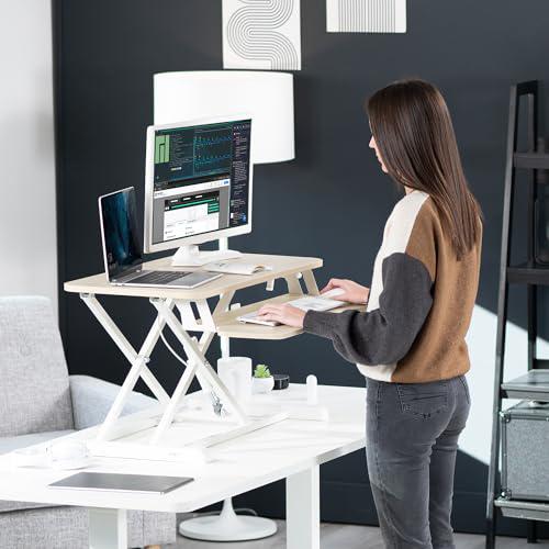 32 inch Desk Converter, K Series, Height Adjustable Sit to Stand Riser. Picture 9
