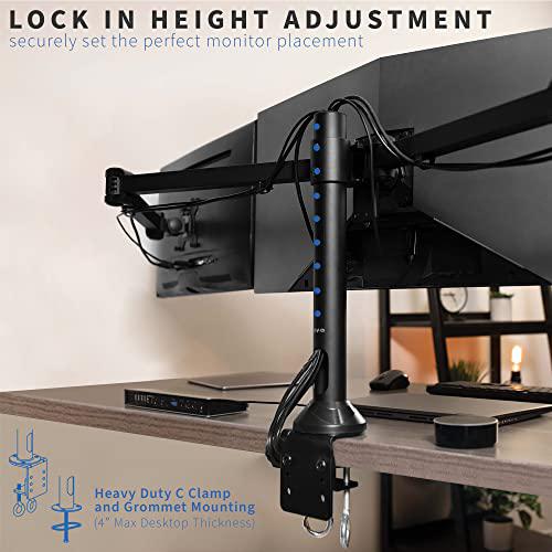 Triple 23 to 32 inch LED LCD Computer Monitor Desk Mount VESA Stand, Heavy Duty. Picture 6
