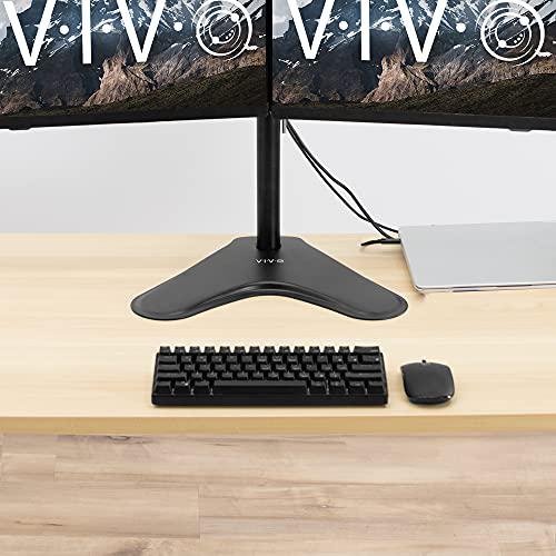 Dual 13 to 30 inch Monitor Free-Standing Mount, Fully Adjustable Desk Stand. Picture 6