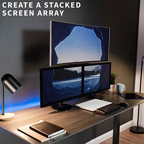 Single Monitor Desk Mount, Extra Tall Fully Adjustable Stand for 1 LCD Screen. Picture 6