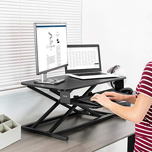 Height Adjustable 32 inch Stand Up Desk Converter. Picture 5