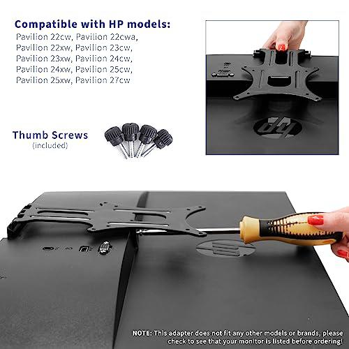 Quick Attach VESA Adapter Plate Bracket Designed for HP Pavilion Monitors. Picture 3