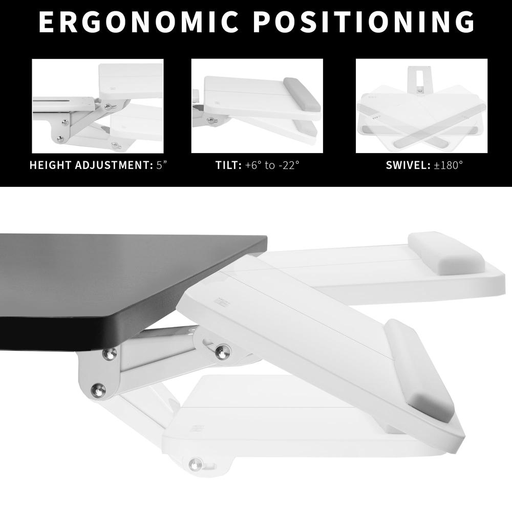 Adjustable Computer Keyboard and Mouse Platform Tray Ergonomic. Picture 3