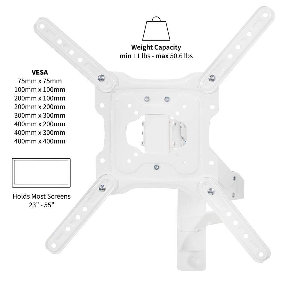Premium Aluminum Single TV Wall Mount for 23 to 55 inch Screens. Picture 2