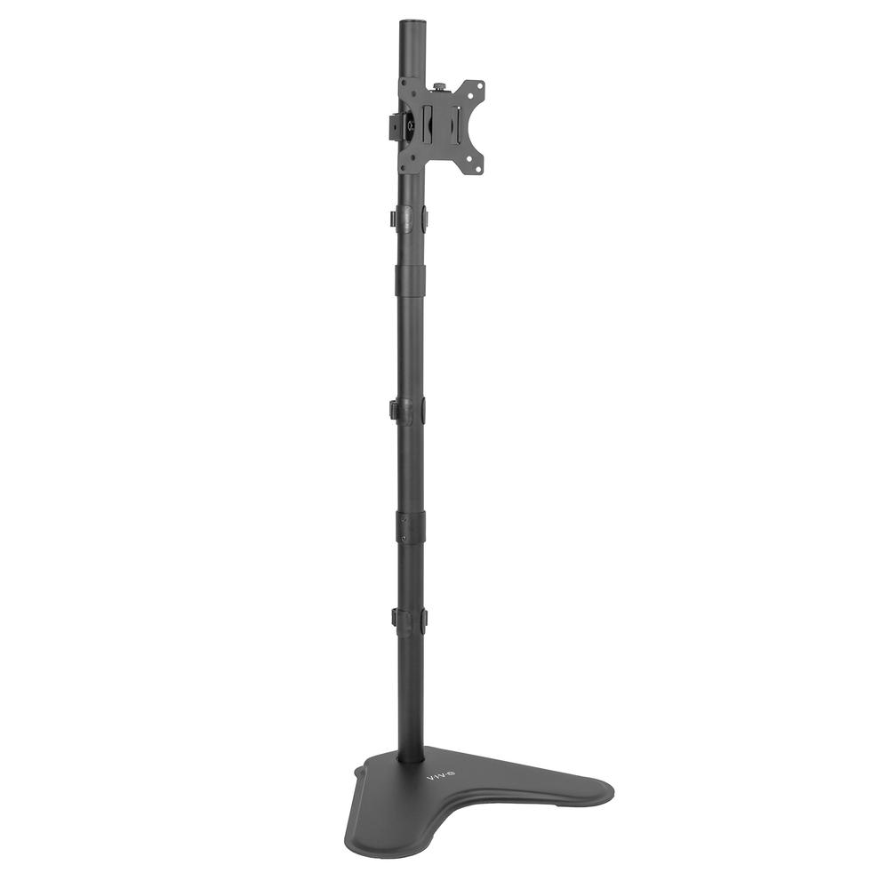 Extra Tall Single LCD Computer Monitor Free-Standing Adjustable Desk Stand. Picture 1