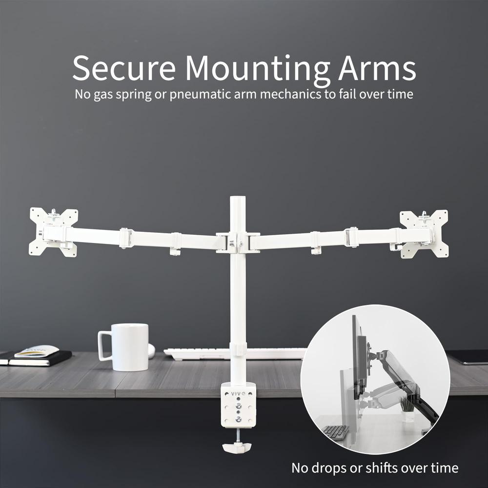 Dual Ultrawide Monitor Desk Mount, Heavy Duty Fully Adjustable Steel Stand. Picture 4