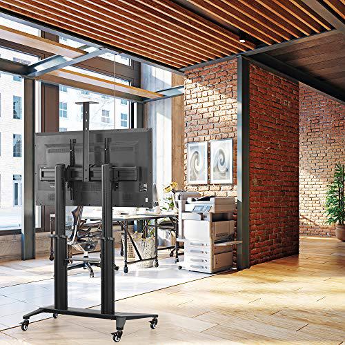 Premium Aluminum Mobile TV Cart for 32 to 120 inch Screens up to 308 lbs. Picture 7