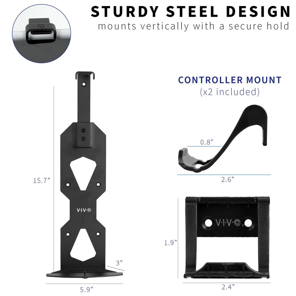 Steel Wall Mount Bracket Designed for PS5 Gaming Console. Picture 3